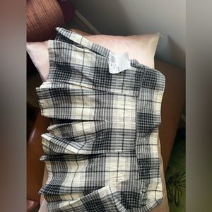 Plaid mini skirt